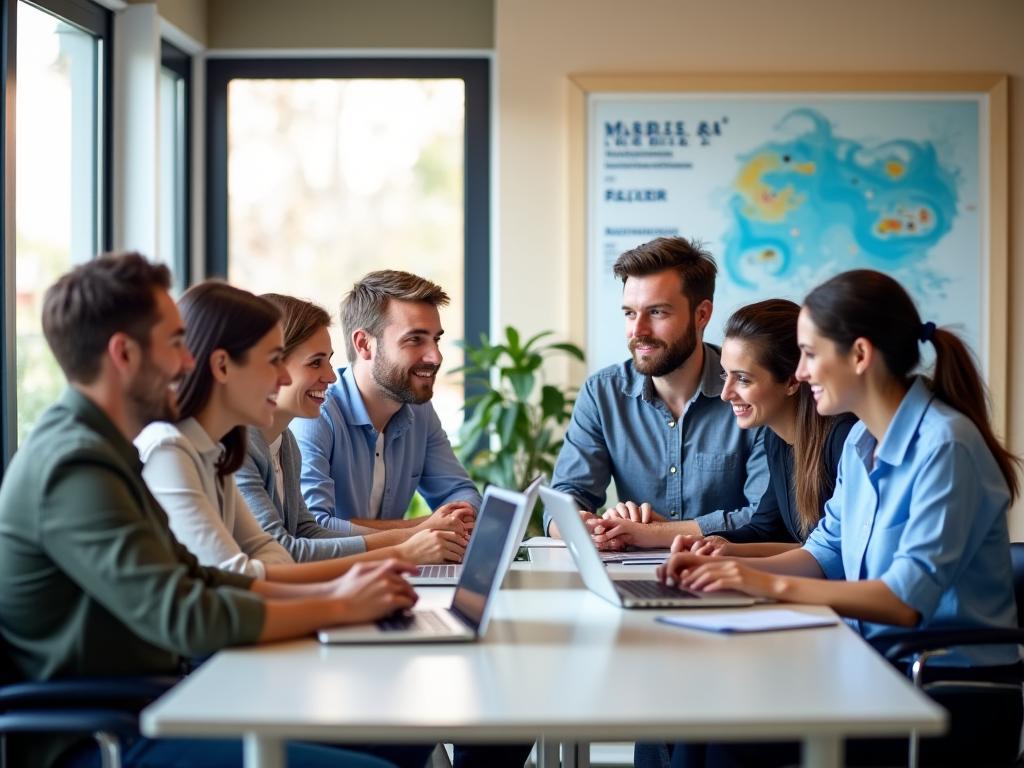 Equipo Maresía Viajes en oficina Madrid